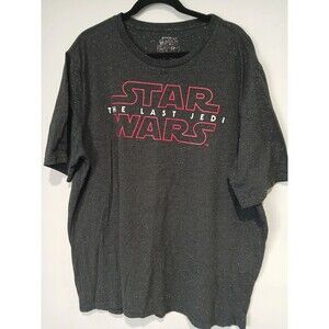 Star Wars. The Last Jedi. Black. Textured Logo. Men Size Extra Large.